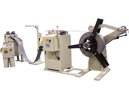 Precision stock straightener - 18in. press feed line